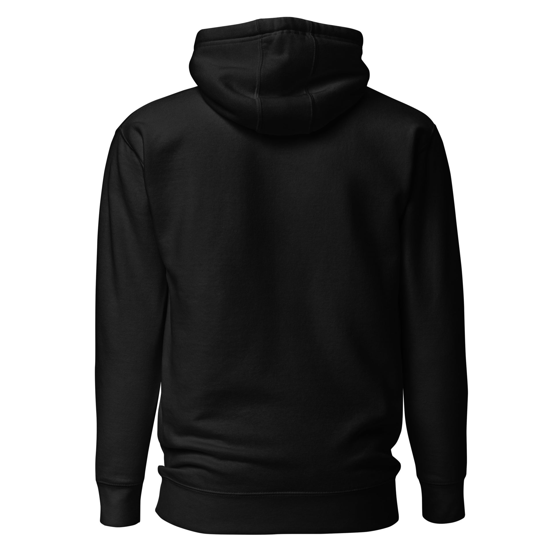 Slashed Logo Hoodie Hockey Apparel, Back Black