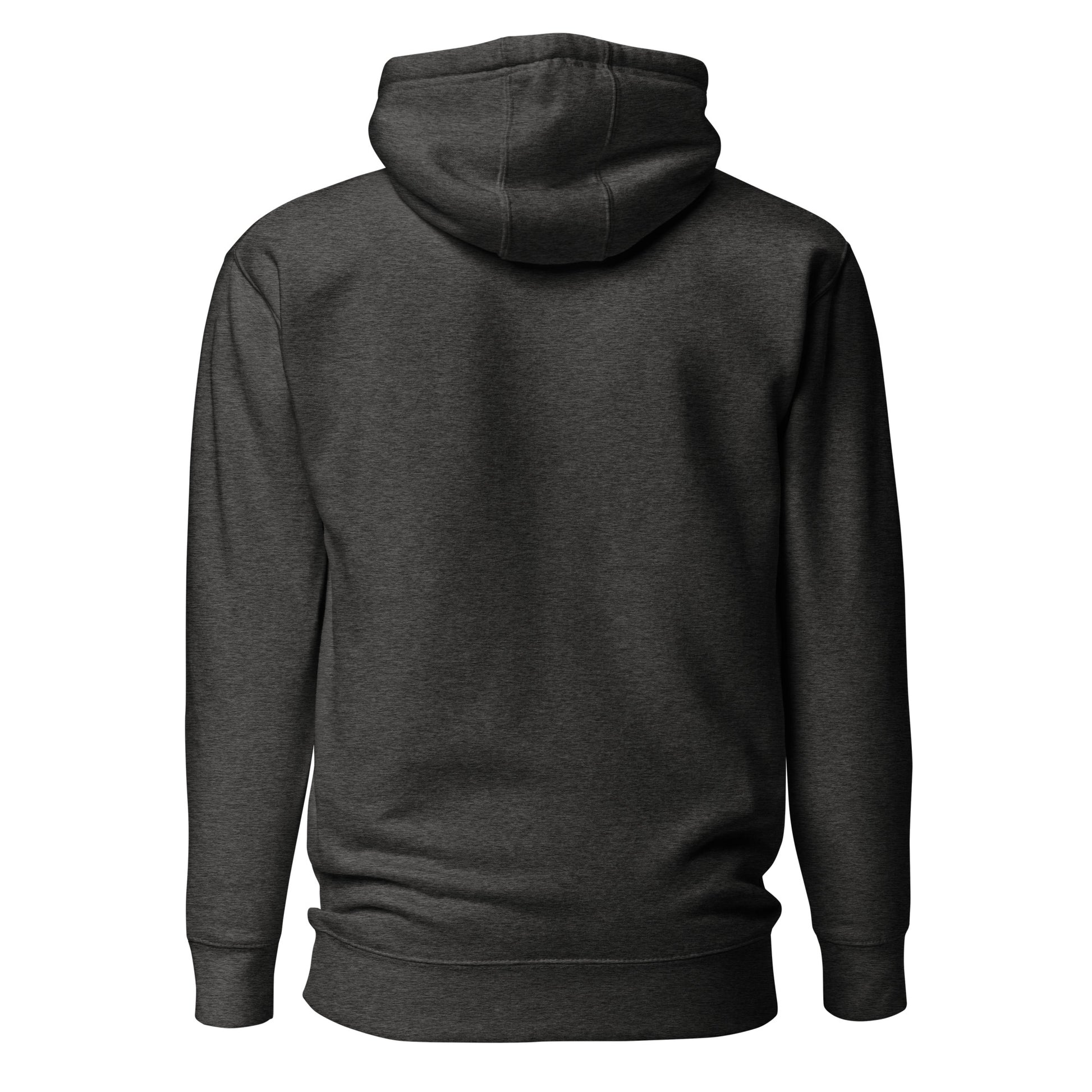 Slashed Apparel Logo Hoodies, Charcoal Behind