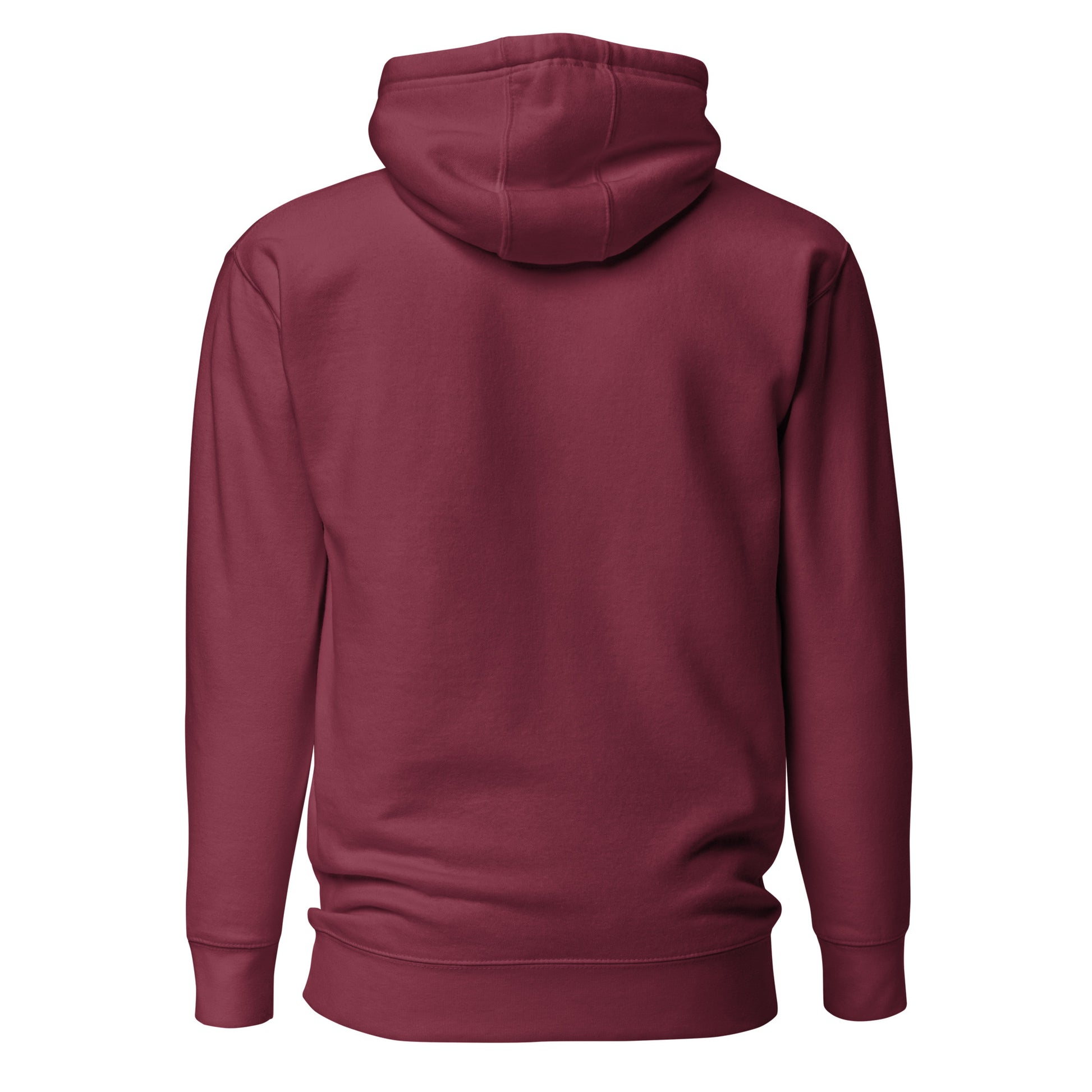 Back Maroon Logo Hoodie, Slashed Hockey Apparel