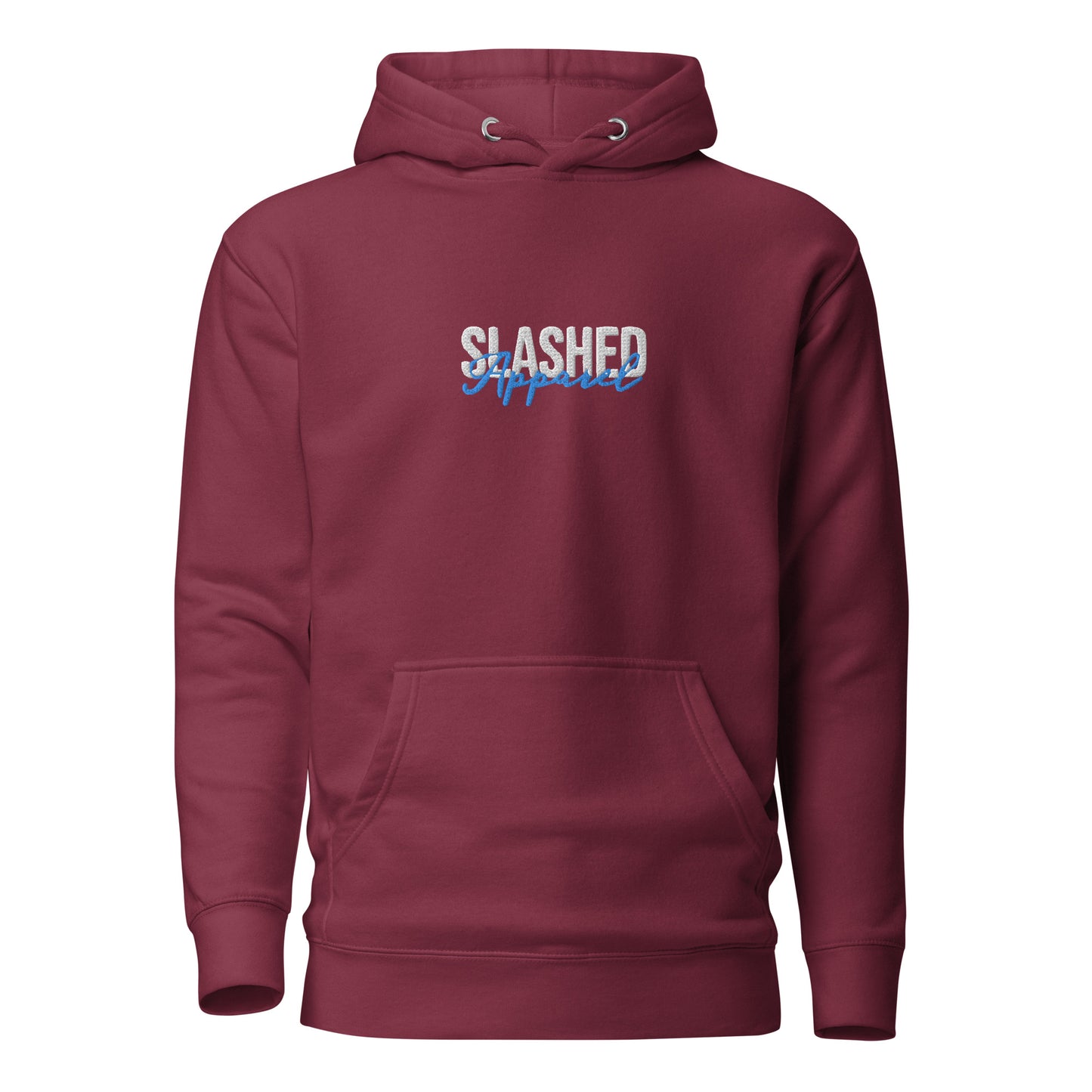 Front Maroon Logo Hoodie, Slashed Hockey Apparel